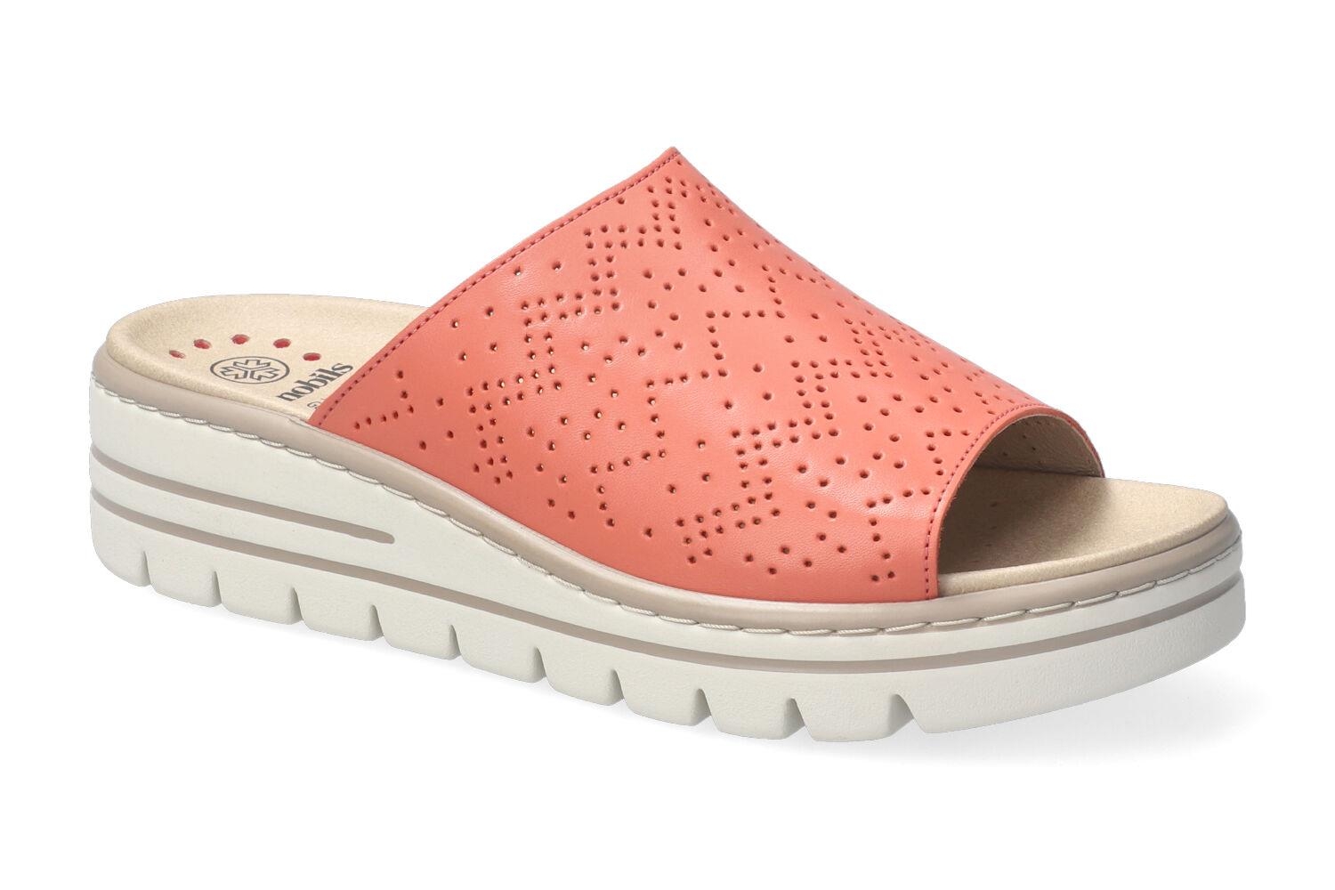 Mobils Ergonomic Mephisto Mules Femme modèle Cleo Corail Chaussures